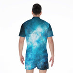 Blue Sky Universe Galaxy Space Print Men's Rompers