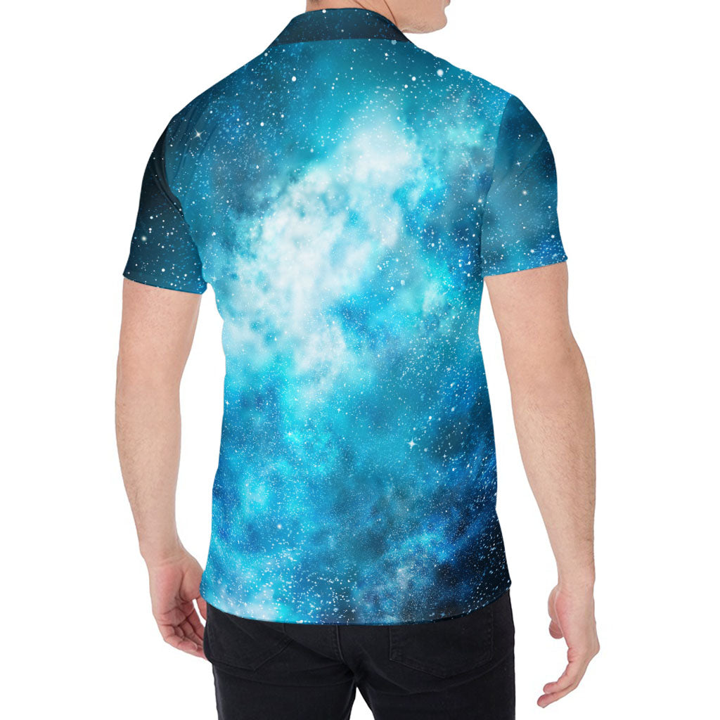 Blue Sky Universe Galaxy Space Print Men's Shirt