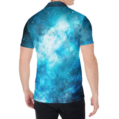 Blue Sky Universe Galaxy Space Print Men's Shirt