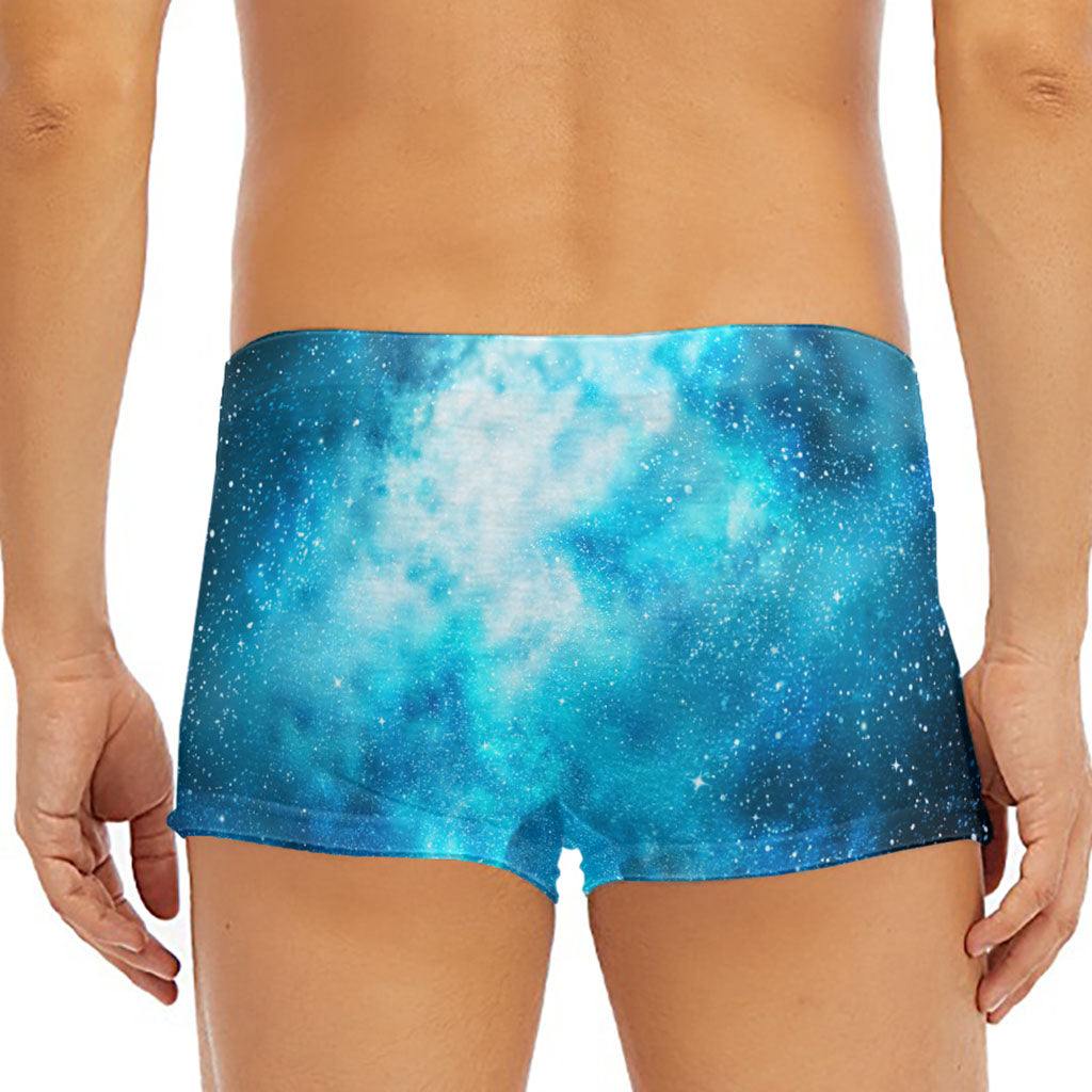 Blue Sky Universe Galaxy Space Print Men's Short Boxer Briefs