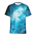 Blue Sky Universe Galaxy Space Print Men's Athletic T-Shirt