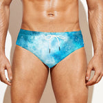 Blue Sky Universe Galaxy Space Print Men's Swim Briefs