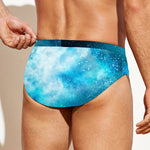 Blue Sky Universe Galaxy Space Print Men's Swim Briefs