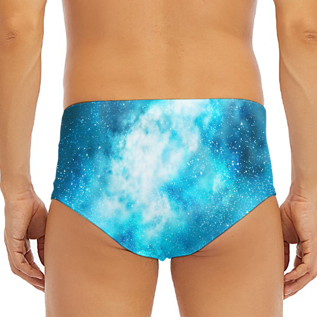 Blue Sky Universe Galaxy Space Print Men's Triangle Swim Briefs