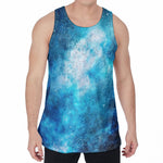 Blue Sky Universe Galaxy Space Print Men's Velvet Tank Top