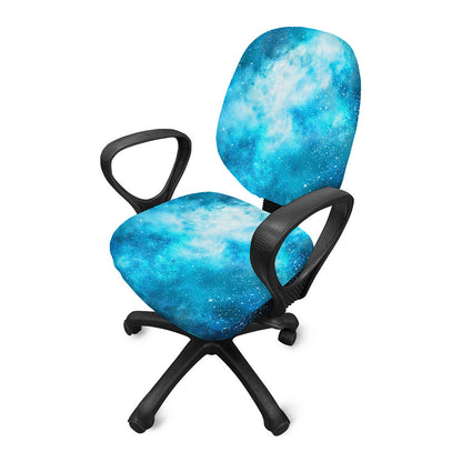 Blue Sky Universe Galaxy Space Print Office Chair Cover
