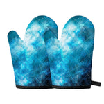 Blue Sky Universe Galaxy Space Print Oven Mitts
