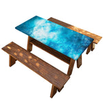 Blue Sky Universe Galaxy Space Print Picnic Table Cover