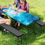 Blue Sky Universe Galaxy Space Print Picnic Table Cover