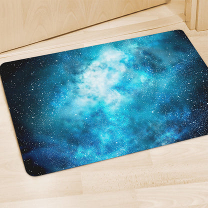 Blue Sky Universe Galaxy Space Print Polyester Doormat