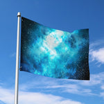Blue Sky Universe Galaxy Space Print Polyester Flag