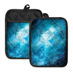 Blue Sky Universe Galaxy Space Print Pot Holders With Pocket