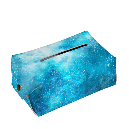 Blue Sky Universe Galaxy Space Print Rectangle Tissue Box Cover