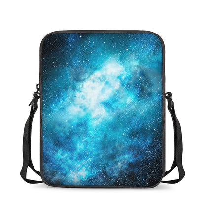 Blue Sky Universe Galaxy Space Print Rectangular Crossbody Bag