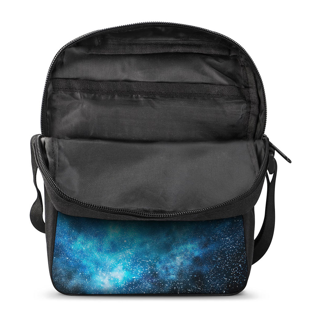 Blue Sky Universe Galaxy Space Print Rectangular Crossbody Bag