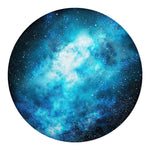 Blue Sky Universe Galaxy Space Print Round Blanket