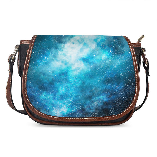 Blue Sky Universe Galaxy Space Print Saddle Bag