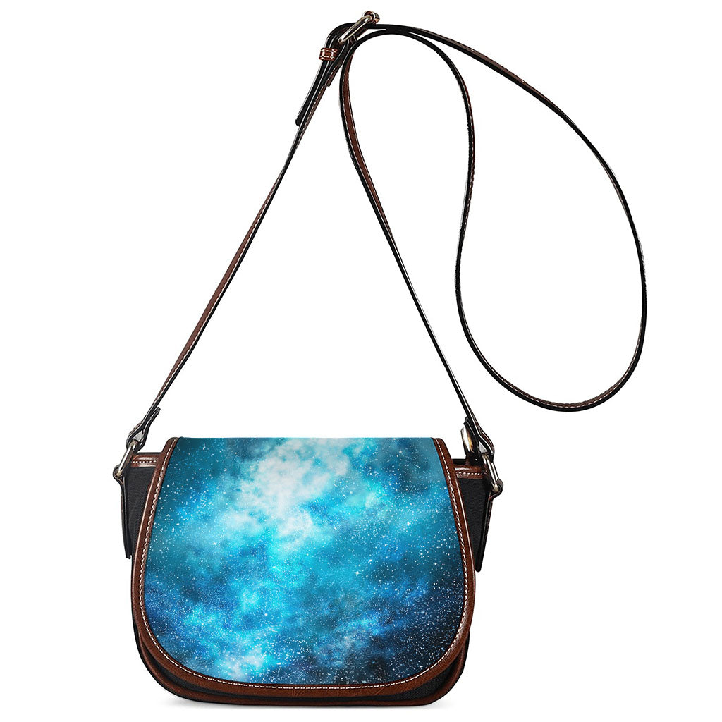 Blue Sky Universe Galaxy Space Print Saddle Bag