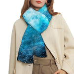 Blue Sky Universe Galaxy Space Print Scarf
