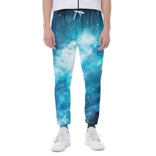 Blue Sky Universe Galaxy Space Print Scuba Joggers