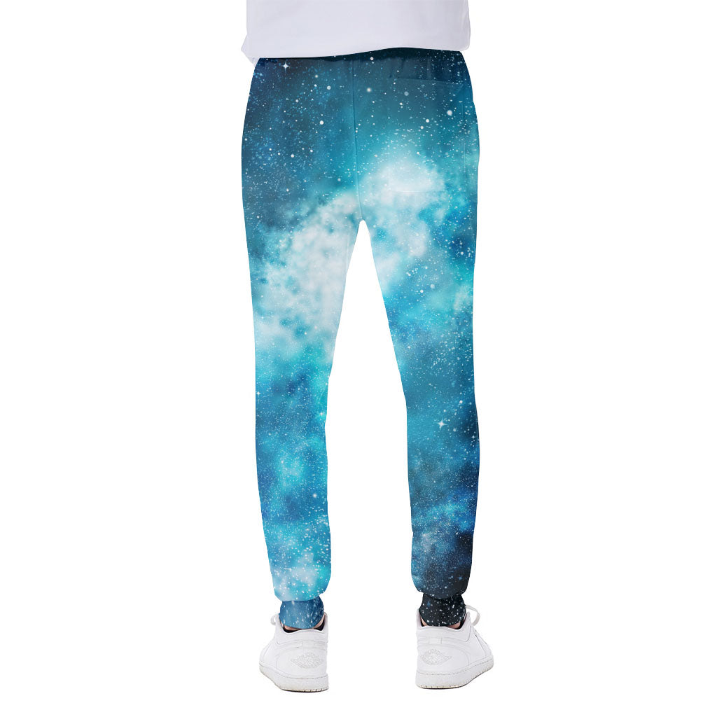 Blue Sky Universe Galaxy Space Print Scuba Joggers