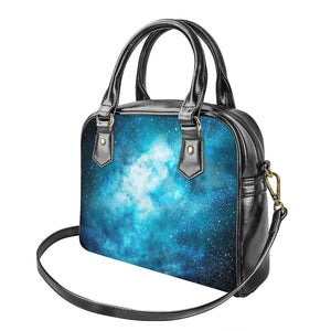 Blue Sky Universe Galaxy Space Print Shoulder Handbag