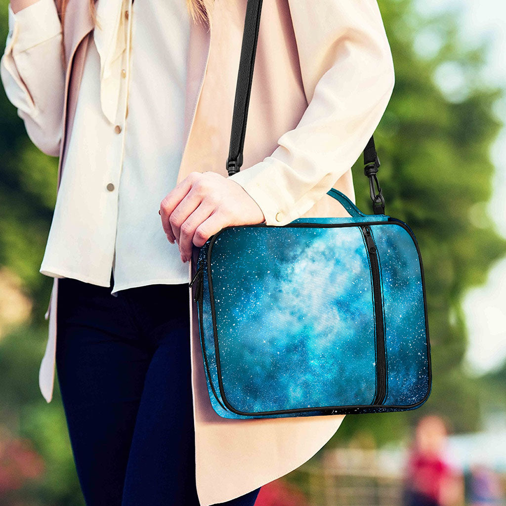 Blue Sky Universe Galaxy Space Print Shoulder Strap Bible Bag