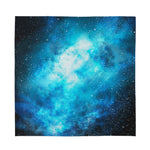 Blue Sky Universe Galaxy Space Print Silk Bandana