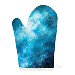 Blue Sky Universe Galaxy Space Print Single Oven Mitt
