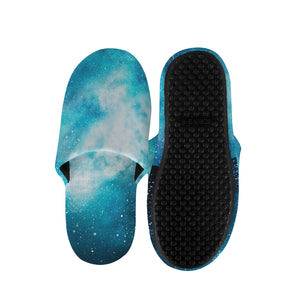 Blue Sky Universe Galaxy Space Print Slippers