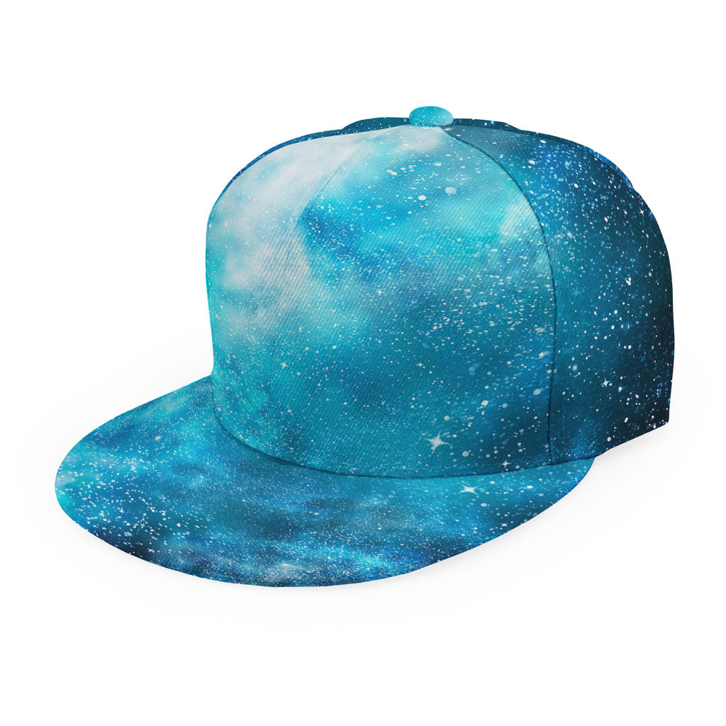 Blue Sky Universe Galaxy Space Print Snapback Cap