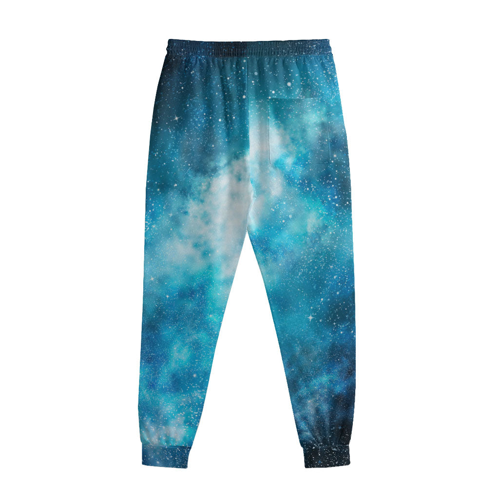 Blue Sky Universe Galaxy Space Print Sweatpants