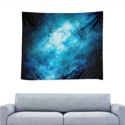 Blue Sky Universe Galaxy Space Print Tapestry