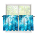 Blue Sky Universe Galaxy Space Print Tier Curtains