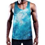 Blue Sky Universe Galaxy Space Print Training Tank Top