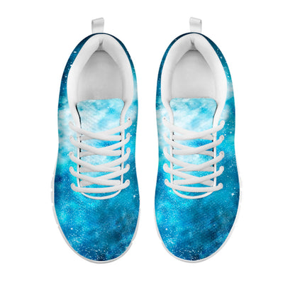 Blue Sky Universe Galaxy Space Print White Running Shoes
