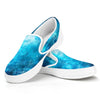 Blue Sky Universe Galaxy Space Print White Slip On Sneakers
