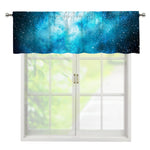 Blue Sky Universe Galaxy Space Print Window Valance
