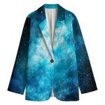 Blue Sky Universe Galaxy Space Print Women's Blazer