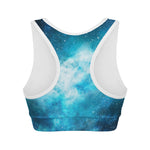 Blue Sky Universe Galaxy Space Print Women's Sports Bra
