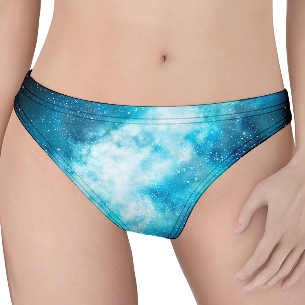 Blue Sky Universe Galaxy Space Print Women's Thong