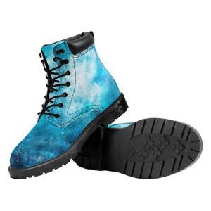 Blue Sky Universe Galaxy Space Print Work Boots