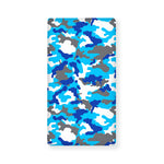Blue Snow Camouflage Print Baby Crib Sheet