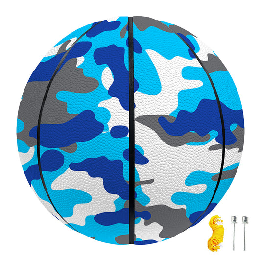 Blue Snow Camouflage Print Basketball
