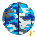 Blue Snow Camouflage Print Basketball