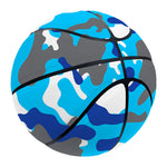 Blue Snow Camouflage Print Basketball