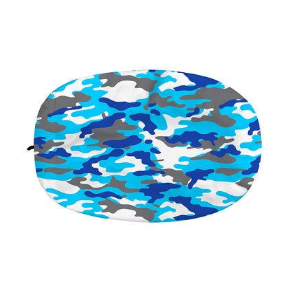 Blue Snow Camouflage Print Car Side Mirror Covers