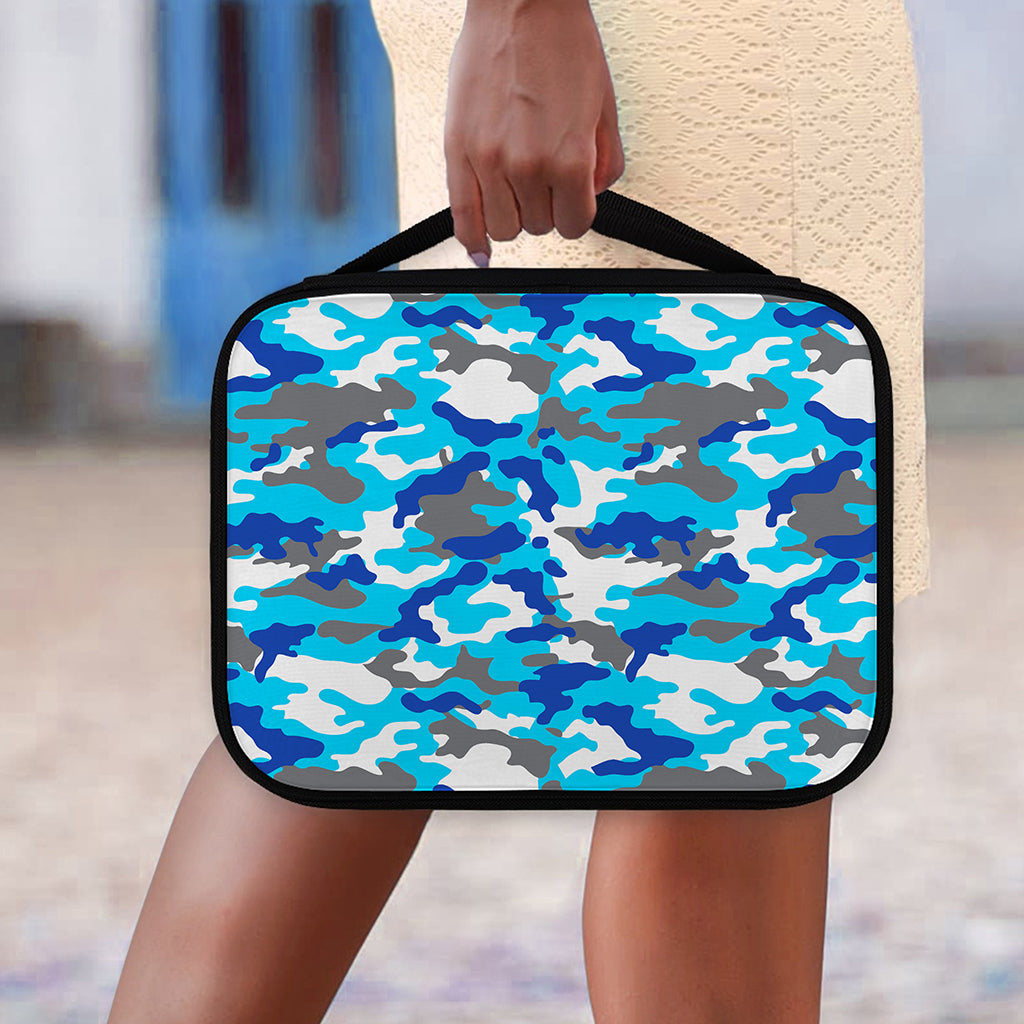 Blue Snow Camouflage Print Classic Bible Case