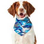 Blue Snow Camouflage Print Dog Bandana