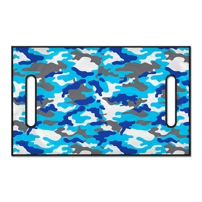 Blue Snow Camouflage Print Golf Cart Seat Cover